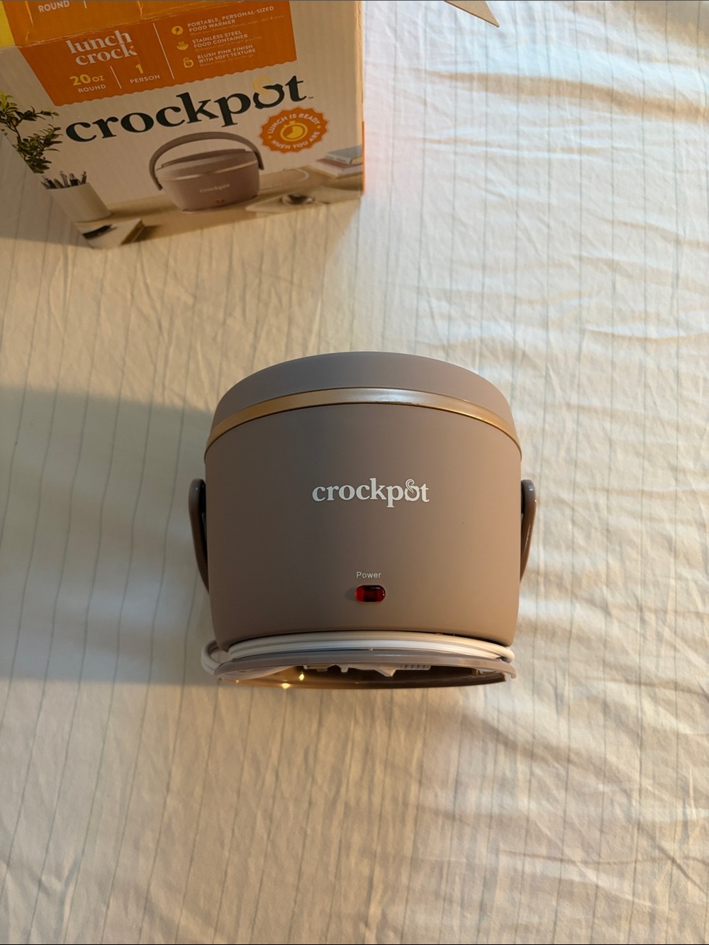 Crockpot Portable Electric Lunch Crock - Taupe